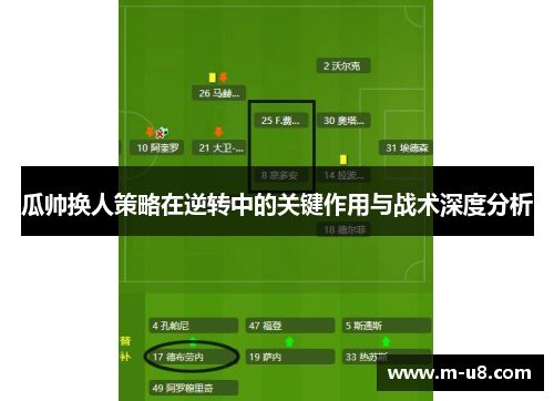 瓜帅换人策略在逆转中的关键作用与战术深度分析